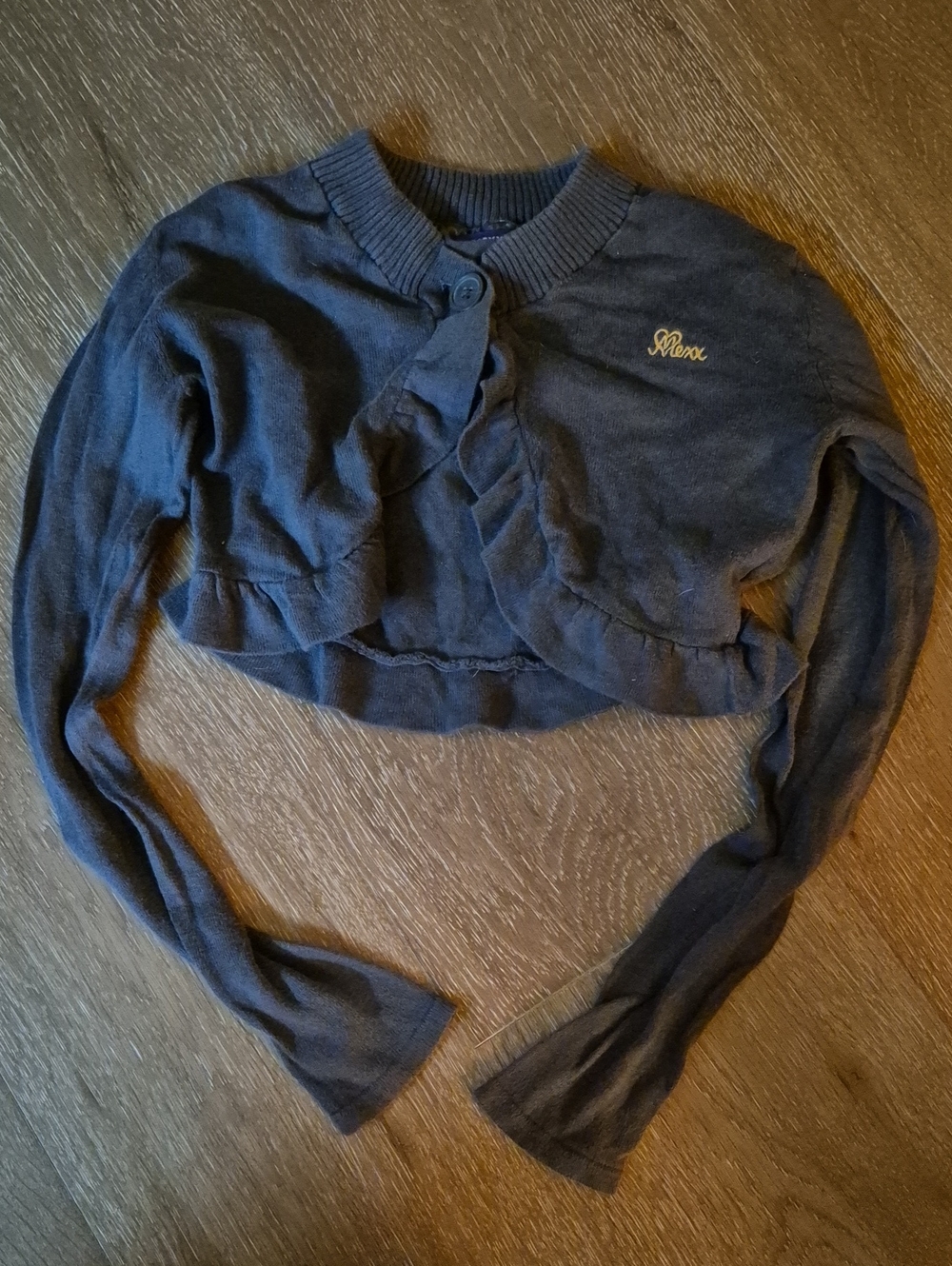 Mexx Cropped Bolero with Embroidered Script